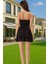 A Kesim Straplez Mini Örme Elbise Polyester Elastan Yazlık Seçkin Malzeme Günlük Kullanım Için 3