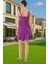 Kadın Askılı Mini Elbise A Kesim Nervür Detaylı Yazlık Dokuma Modern Stil Günlük Kullanım Için 3