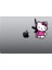 Hello Kity Araba, Motorsiklet, Kask, Laptop,cam Sticker 14X10 cm 3