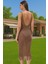 Vücuda Oturan Örme Maxi Elbise Püskül Detayı Rahat Yazlık Model Özenle Seçilmiş Modern Stil 2