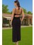 Yazlık Maxi Elbise Bodycon Cut Out Tek Kol Viskoz Modern Stil Trend Tasarım Kaliteli Işçilik 2