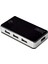 7 Port USB Hub, USB 2.0, Siyah/gümüş Renk, Güç Adaptörlü, Plastik 1