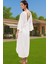 Yazlık Feminen Maxi Elbise Crinkle Dokuma Viskoz Rahat Modern Stil Özel Tasarım Konforlu Kesim 3