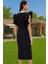 Bodycon Kalıp Kısa Kollu Polyester Abiye Elbise Profesyonel Görünüm Trend Tasarım Trend Tasarım 3