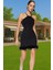 Elbise Bodycon Mini Abiye Tüy Detaylı Finike Dokuma Polyester Yazlık Yüksek Kalite Özenle Seçilmiş 1