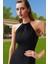 Vücuda Oturan Cut Out Detaylı Finike Dokuma Abiye Elbise Rahat Kullanım Trend Tasarım Modern Stil 2