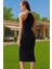 Vücuda Oturan Cut Out Detaylı Finike Dokuma Abiye Elbise Rahat Kullanım Trend Tasarım Modern Stil 3