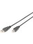 USB 2.0 Bağlantı Kablosu, USB A Erkek - USB B Erkek, 5 Metre, Awg 28, USB 2.0 Uyumlu, Ul, Siyah Renk 1