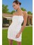 Bodycon Mini Abiye Elbise 3D Gül Aplike Detaylı Polyester Tül Kumaş Kaliteli Işçilik Şık Görünüm 2
