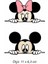 Mickey & Minnie Mouse Dikiz Aynası Sticker 11 x 6,3 cm 2 Adet 1