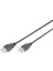 USB 2.0 Uzatma Kablosu, USB A Erkek - USB A Dişi, 3 Metre, Awg 28, USB 2.0 Uyumlu, Ul, Siyah Renk 1