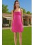 Feminen A Kesim Kısa Elbise Polyester Elastan Yazlık Gece Elbisesi Modern Stil Trend Tasarım 1