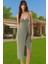 Elbise Örme Kumaş Bodycon Kalıp Midi Boy Astarsız Gece Elbisesi Özenle Seçilmiş Modern Stil 1