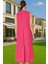 Kadın Yazlık Midi Elbise Nefes Alan Polyester Dokuma Kumaş Rahat Trend Tasarım Modern Stil 3