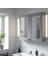 Banyo Duvar Dolabı, Gri, 80X15X75 Cm, 2 Ayna Kapaklı 2