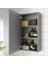 Banyo Duvar Dolabı, Gri, 40X15X75 Cm, 1 Ayna Kapaklı 2
