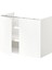 Lavabo Dolabı, Beyaz-Parlak Cila Beyaz, 80X40X60 Cm, 1 Kapaklı 1