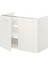 Lavabo Dolabı, Beyaz-Dekoratif Beyaz, 80X42X60 Cm, 2 Kapaklı 1