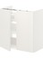 Lavabo Dolabı, Beyaz, 60X30X60 Cm, 2 Kapaklı 1