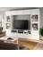 Tv Ünitesi, Beyaz-Şeffaf Cam, 300X42X231 Cm, Smevıken/ostvık, Çıt Çıt Raylı 4