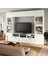 Tv Ünitesi, Beyaz-Şeffaf Cam, 300X42X231 Cm, Suttervıken/sındvık, Çıt Çıt Raylı 4