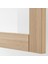 Dolap Kombinasyonu, Ağartılmış Meşe Görünümlü-Beyaz Meşe Görünümlü-Şeffaf Cam, 120X42X213 Cm, Lappvıken/sındvık, Çıt Çıt Raylı 5