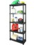 Regalux Urano 5 Katlı Raf 188X90X40 cm Siyah 1