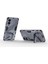 Samsung Galaxy S25 Edge Kılıf Pc+Tpu Darbeye Dayanıklı Telefon Kılıfı Kickstand Ile-Gri (Yurt Dışından) 3