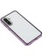 Samsung Galaxy A36 5g Kılıf Çift Taraflı Temperli Cam Manyetik Şeffaf Telefon Kılıfı-Mor (Yurt Dışından) 5