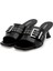 Deri Siyah Kadın Topuklu Sandalet 91D2534NPK 2