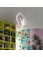 Trend Pembe Modern Beyaz Ledli Avize Genç Çocuk Odası Avizesi 1