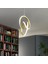 Trend Eskitme Modern Ultra Beyaz Ledli Sarkık Ledli Avize 1