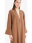 Relax Fit Basic Düz Midi Kimono D9929AX25SM 3