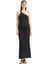 Regular Fit Tek Omuzlu Siyah Triko Plaj Elbisesi-Fall in Love Z9665AZ25HS 1