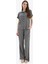 Regular Fit Desenli Esnek Belli Düz Paça Pantolon D8844AX25SP 3