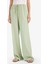 Wide Leg Çift Cepli Beli Lastikli Standart Boy Keten Karışımlı Pantolon E1981AX25SM 1