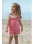 Dondurma Nakışlı Pembe Havlu Efektli Bebek,çocuk Alt Üst Takım – Yazlık %100 Pamuklu Takım 3