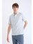 %100 Pamuk Regular Fit Polo Yaka Kısa Kollu Basic Düz Pike Kumaş Tişört C1293AX25SP 4