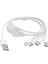 4758 4 In 1 Şarj Kablosu 2x Type-C 2x Micro USB Çoklayıcı 1 Metre 2