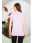 Kadın Yırtmaç ve Cep Detaylı T-Shirt 1