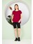 Kadın Yırtmaç ve Cep Detaylı T-Shirt 8