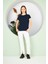 Kadın Yırtmaç ve Cep Detaylı T-Shirt 1