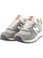 574 Unisex Gray Leather Sneaker Günlük Hakiki Deri Spor Ayakkabı Gri 3