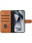 IPhone 16E Pu Deri Renkli Darbeye Dayanıklı Bilek Kayışı Kartı Flip Case (Yurt Dışından) 3