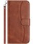 IPhone 15 Pro Darbeye Dayanıklı Bilek Kayışı Pu Deri Renkli Flip Case (Yurt Dışından) 1