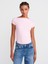 31855 Kayık Yaka T-Shirt-Açık Pembe 1