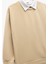 Yeni Sezon Uzun Kollu Gömlek Yaka Detaylı Pamuklu Basic Sweatshirt 3