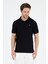%95 Pamuk %5 Elastan Slim Fit Kısa Kollu Rahat Kumaş Nefes Alabilir Erkek Polo Yaka T-Shirt 0002 1
