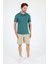 %95 Pamuk %5 Elastan Slim Fit Kısa Kollu Rahat Kumaş Nefes Alabilir Erkek Polo Yaka T-Shirt 0002 3