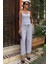 Kalın Askılı Bluz Pantolon Keten Takım 10187 1